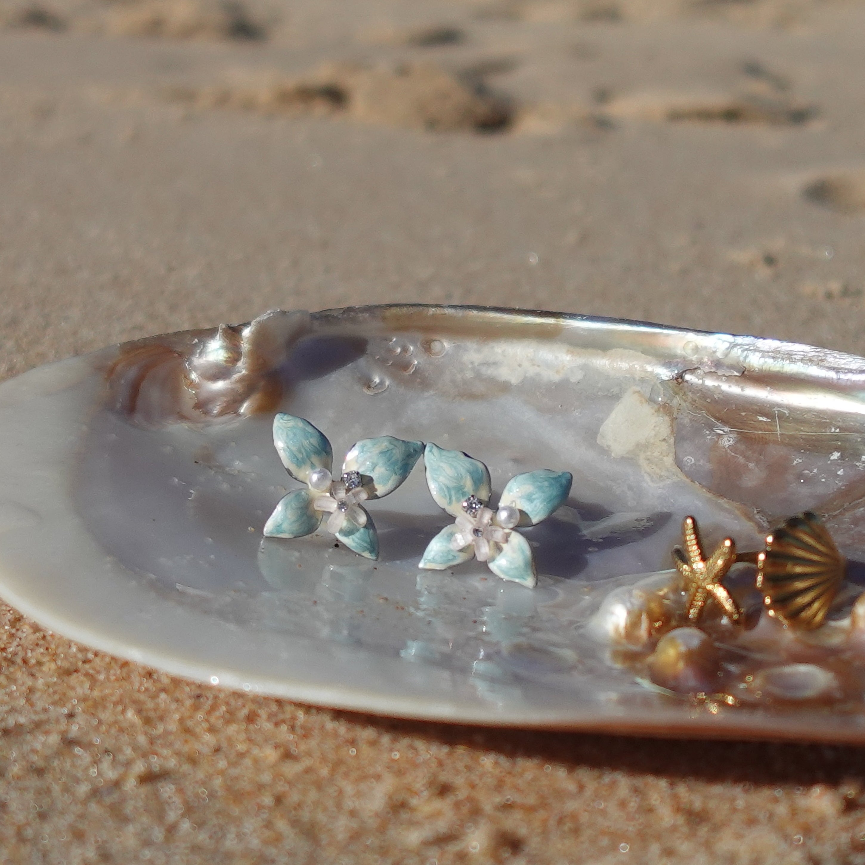 Sea Orchid Earring (Green)