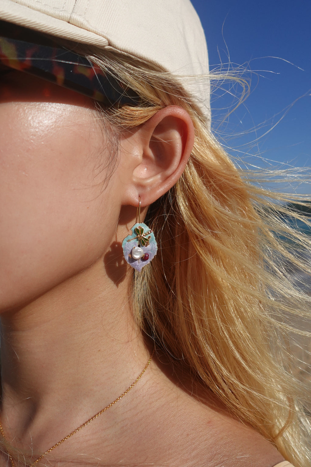 Leafy Ocean Earrings
