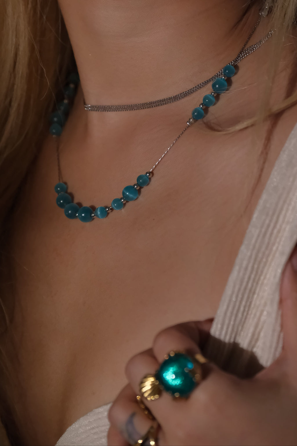 Azure Current Necklace